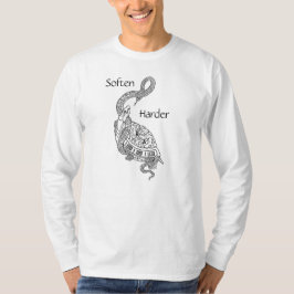 Snake & Turtle "Svaak Harder"-ontwerp T-shirt