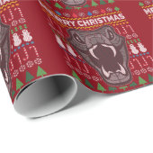 Snake Ugly kerstSweater Wildlife Series Cadeaupapier (Rol Hoek)