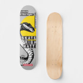 Snake under the moon.  ONEIGHTH Tokyo Original  Persoonlijk Skateboard (Voorkant)