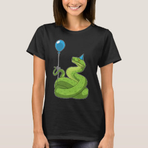 Snake Verjaardagsballon T-shirt