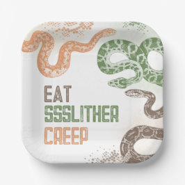 Snake verjaardagsfeestje Borden Papieren Bordje