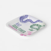 Snake verjaardagsfeestje Borden Papieren Bordje (Gebogen)