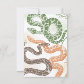 Snake verjaardagsfeestje dank u kaarten (Achterkant)