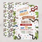 Snake Verjaardagsfeestje Reptielen Oerwoud Slither Kaart (Voorkant / Achterkant)