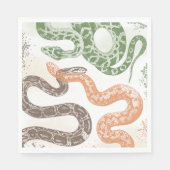 Snake verjaardagsfeestje servetten (Voorkant)