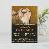 Snake verjaardagsuitnodiging kaart (Staand voorkant)