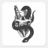 Snake Vierkante Sticker (Voorkant)