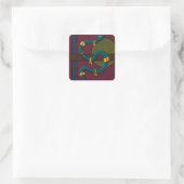 Snake Vierkante Sticker (Tas)