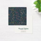 Snake Vines die Ketting juwelen-beeldschermkaart v Vierkante Visitekaartjes (Bureau)