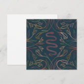 Snake Vines Mystical Magical Boho Blank Card (Voorkant / Achterkant)