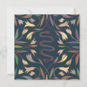 Snake Vines Mystical Magical Boho Blank Card (Voorkant)