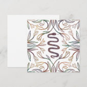 Snake Vines Mystical Magical Boho Blank Card (Voorkant / Achterkant)