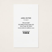 Snake Visitekaartje (Achterkant)