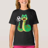 Snake Voetbalspeler Voetbal T-shirt (Voorkant)