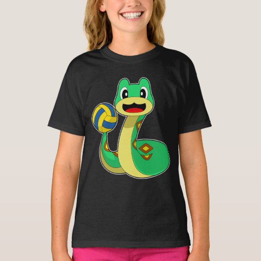 Snake Volleybalspeler Volleybal T-shirt (Voorkant)