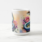 Snake Waterverf Bloemenkunst Koffiemok (Center)