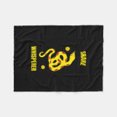 Snake whispery funny reptile pet snake fleece deken (Voorkant (Horizontaal))