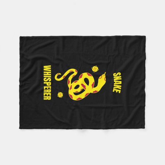 Snake whispery funny reptile pet snake fleece deken (Voorkant (Horizontaal))