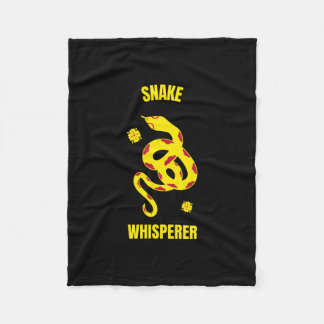 Snake whispery funny reptile pet snake fleece deken