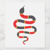 Snake Wijn Etiket (Enkel label)