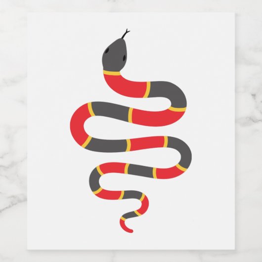 Snake Wijn Etiket (Enkel label)