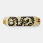 Snake & Wildbloemen in zand Persoonlijk Skateboard (Horizontaal)
