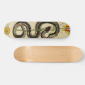 Snake & Wildbloemen in zand Persoonlijk Skateboard (Horizontaal)