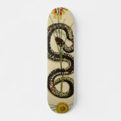 Snake & Wildbloemen in zand Persoonlijk Skateboard (Voorkant)