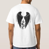 Snake & Wing Design versterken T-shirt (Achterkant)