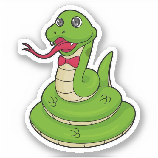 Snake with Botie Sticker (Voorkant)
