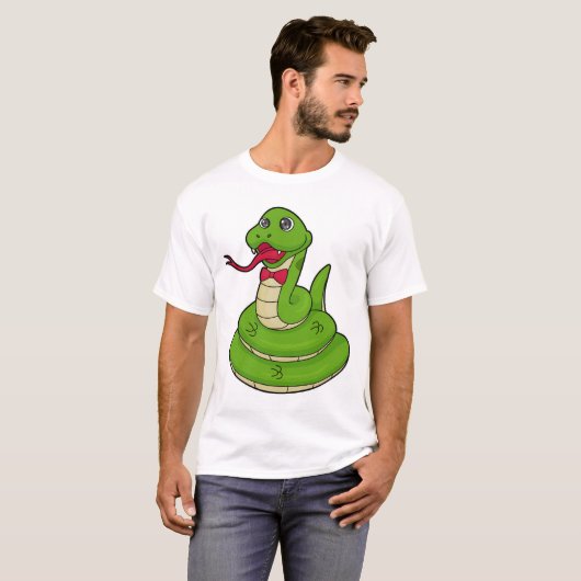 Snake with Botie T-shirt (Voorkant volledig)