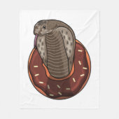 Snake with Donut Fleece Deken (Voorkant)
