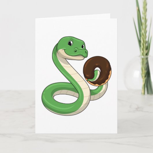 Snake with Donut Kaart (Voorkant)