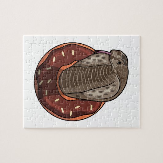 Snake with Donut Legpuzzel (Horizontaal)