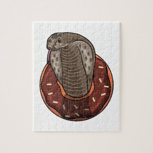 Snake with Donut Legpuzzel (Verticaal)