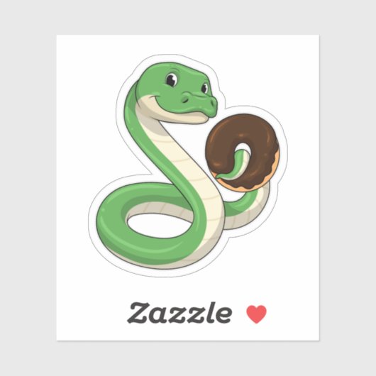 Snake with Donut Sticker (Vel)