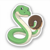 Snake with Donut Sticker (Voorkant)