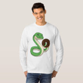 Snake with Donut T-shirt (Voorkant volledig)