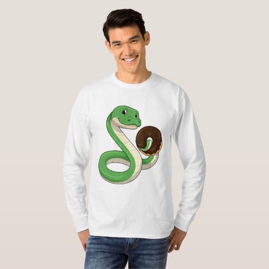 Snake with Donut T-shirt (Voorkant volledig)