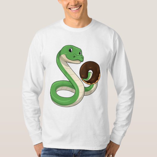 Snake with Donut T-shirt (Voorkant)