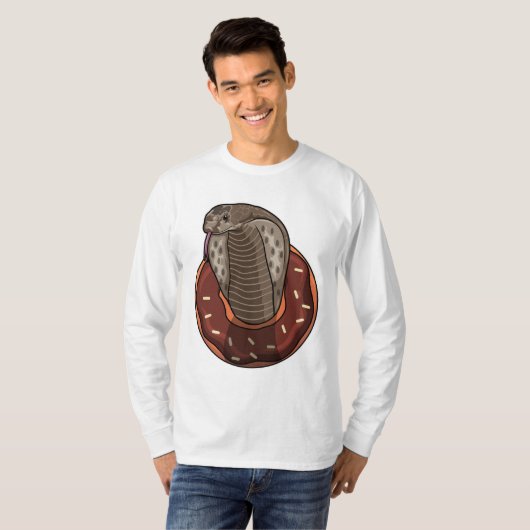 Snake with Donut T-shirt (Voorkant volledig)