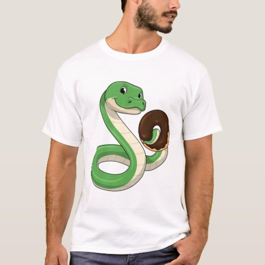 Snake with Donut T-shirt (Voorkant)