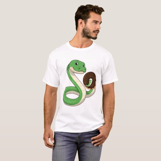 Snake with Donut T-shirt (Voorkant volledig)