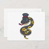 Snake with Hat Briefkaart (Voorkant / Achterkant)