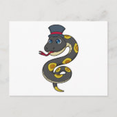 Snake with Hat Briefkaart (Voorkant)