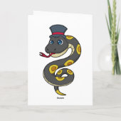 Snake with Hat Kaart (Achterkant)