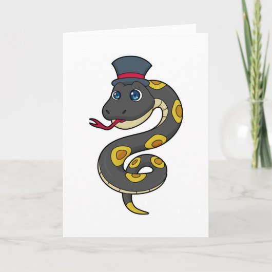 Snake with Hat Kaart (Voorkant)