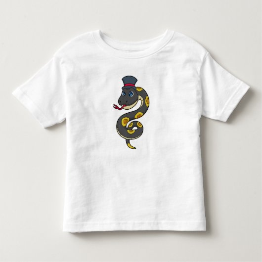 Snake with Hat Kinder Shirts (Voorkant)