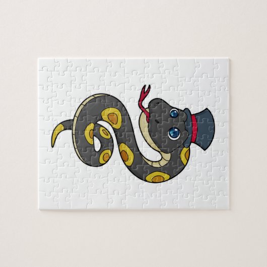 Snake with Hat Legpuzzel (Horizontaal)