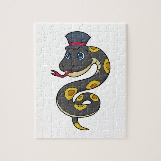 Snake with Hat Legpuzzel (Verticaal)